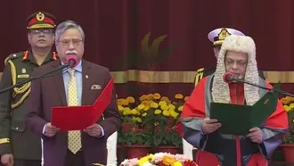 শপথ নিলেন প্রধান বিচারপতি জুবায়ের রহমান চৌধুরী