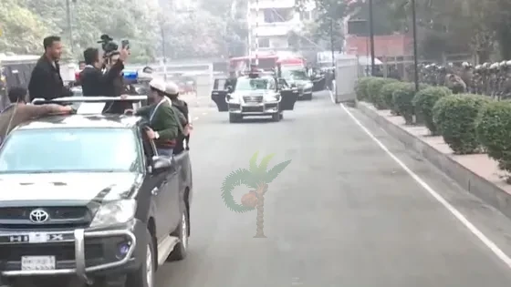 সংসদের দক্ষিণ প্লাজায় পৌঁছেছে খালেদা জিয়ার মরদেহ