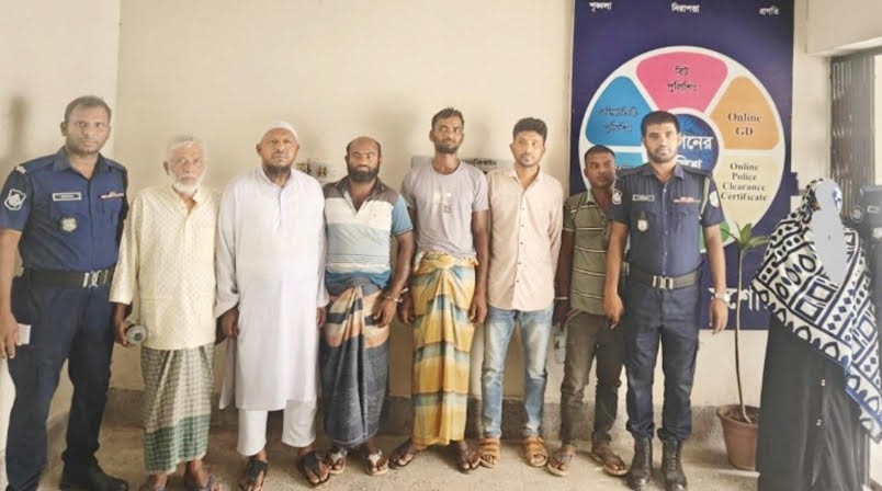 যশোরের শার্শায় পুলিশের অভিযানে ৭ পরোয়ানাভুক্ত আসামী গ্রেফতার